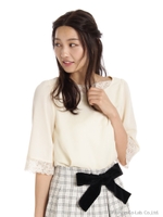 レースネックBL/ワイン