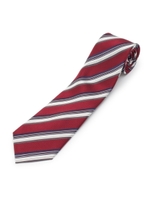 レジメンタルマルチストライプネクタイ/ワインレッド(063)