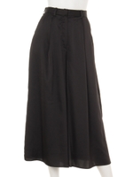 サテンクロップドパンツ/BLU