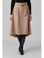 《B ability》ウールビーバースカート/キャメル5(045)