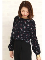 ティアードスリーブブラウス/マスタード1(061)