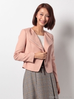 ライダースジャケット/ピンクベージュ