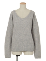 ラクーン2WAYニット/グレー