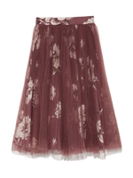 プリーツチュールスカート/BLK