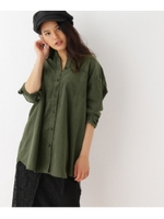 コーデュロイBIGシャツ/キャメル(041)