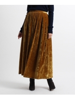 ベロアロングスカート/サフランイエロー(032)