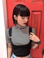 DR knitコルセットTOPS/BLK