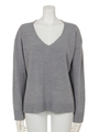 ウオッシャブルカシミヤタッチVネックニットPO/T.GRY