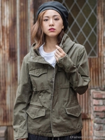 コットンツイル M65変形ジャケット/カーキ