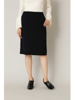 カルゼポケットタイトスカート/ネイビー(120)