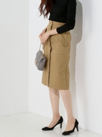 〓★JCPC サイドベルト タイトスカート/BEIGE