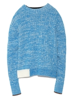 バイカラーカシミヤセーター/BRW