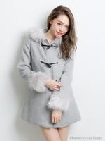 BIGファーダッフルCT/ベージュ