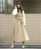 【TIME SALE】トレンチビスチェ切り替えワンピース