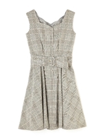 グレンチェックシリーズ　ワンピース/チャコールグレー1(021)