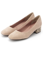 【ストレスフリー】コンビヒールパンプス/KHAKI