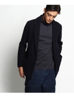 LARDINI アルパカウール ニットガウン/ネイビー(198)