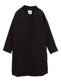 SIDE SLIT LONG COAT/ブラック