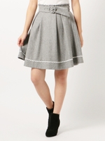 クラシカルタックベルトセットスカート/グレー