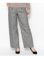 グレンチェックストレートフルレングス/ブラック(319)