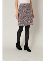 メランジフラワージャガードスカート/ブルー1(111)