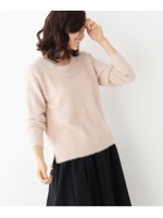 ラメフェザーニット/チャコールグレー(014)