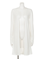 SレースUPフレアカットカーデ/WHT