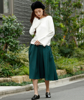 ダブルボックスタックフレアスカート