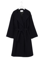 【FEMINDTOKYO×MIYU IRIE】ノーカラーコート/NAVY