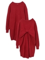 BACK RIBBON KNIT DRESS/ネイビー