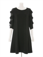 スリーブリボンワンピース/ピンク