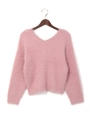 フェザーヤーンリブ2ＷＡＹ V/Nニット/ラベンダー/ピンク