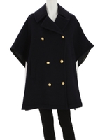 ダブルフェイスケープコート/GRY