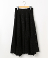 起毛レースイレギュラーヘムラインスカート