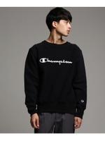 Champion 裏起毛ロゴ刺しゅうプルオーバー/ブラック(019)