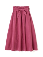 《BLANCHIC》ライトスエードサッシュベルト付スカート/ボルドー(070)