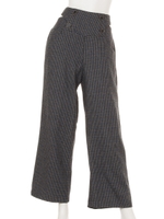 ハイウエストカットデザインPT/ミックス2