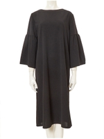 フレアスリーブワンピース/ブラック