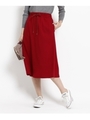 圧縮ウールスカート/レッド(062)