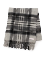 大判ウールチェックストール/グリーン(992)