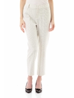 両面起毛チェックパンツ/ホワイト1(031)