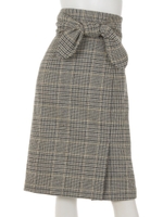 ハイベルト付スカート(チェック)/千鳥