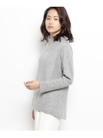 ボトルネック切り替えニットプルオーバー/アイボリー(004)