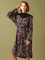 レイヤードシャツワンピース/オフホワイト