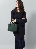 ワッフルニットプリーツOP/グレー