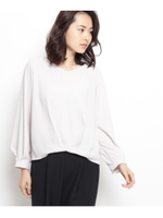 シンプルストライプブラウス/ブルー系(394)