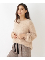 ソフトシャギーニットプルオーバー/ベージュ(052)