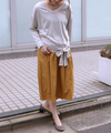 タフタギャザースカート