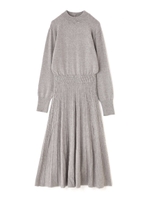 《BLANCHIC》プリーツニットワンピース/グレー1(021)