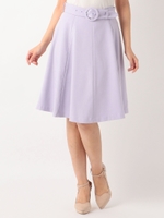 ベルト付き８枚はぎスカート/ラベンダー